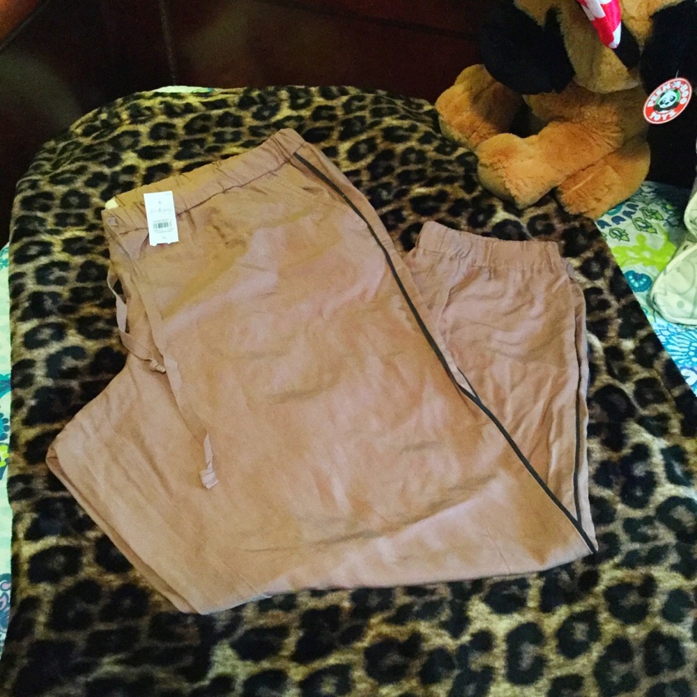 Anthropologie Tan/Baige Pinkish Jogger Pant